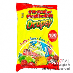 CARAMELOS MASTICABLES DROPSY FRUTAL X 700 GR